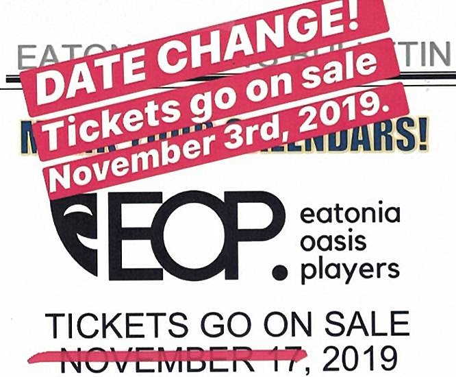 Eatonia Oasis Players – January 23rd-24th-25th, 2020