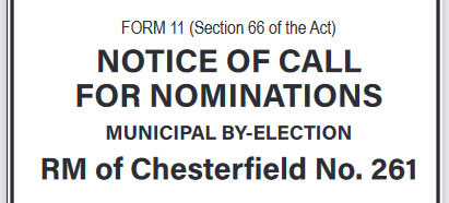 Call for Nominations – RM of Chesterfield