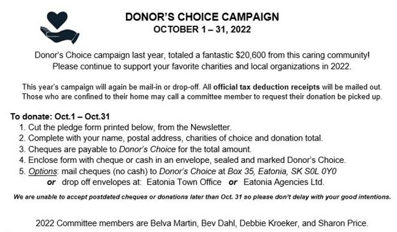 Donor’s Choice 2022
