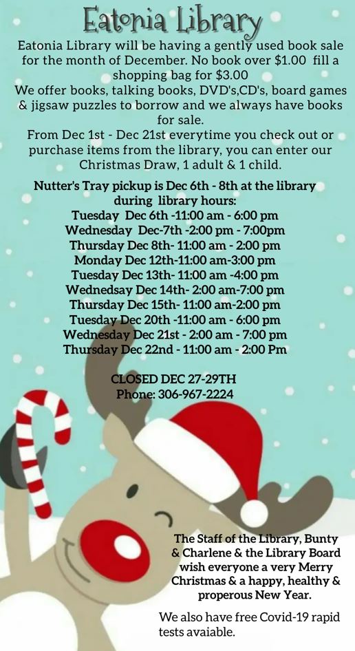 December Library Updates – Town of Eatonia