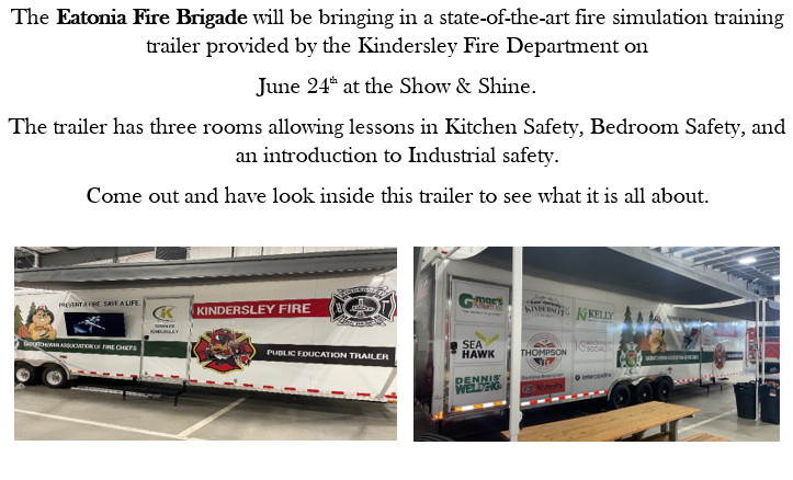 Eatonia Fire Brigade Trailer Display – June 24th