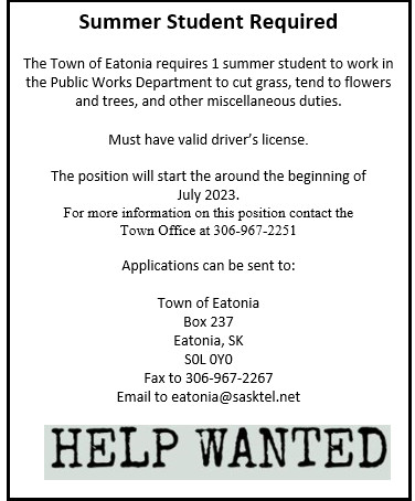Summer Student Required