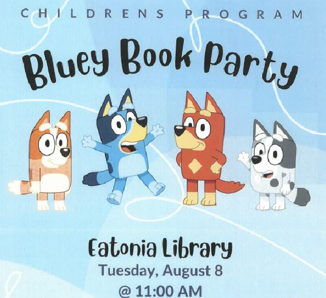 Bluey Book Party – Eatonia Library