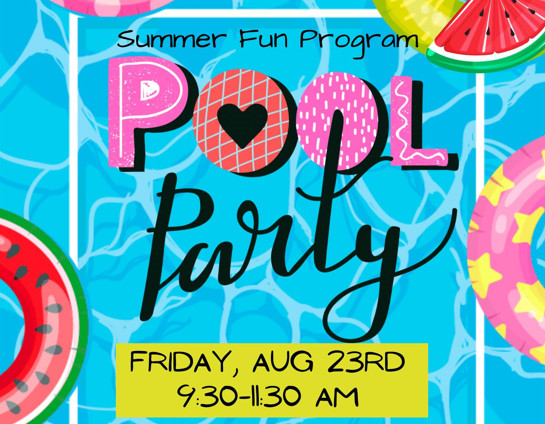 Summer Fun Program Pool Party