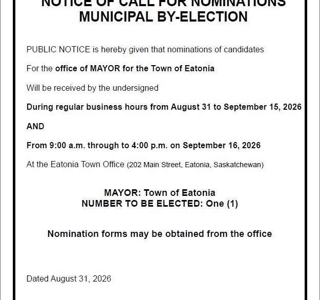 Call For Nominations- Mayor